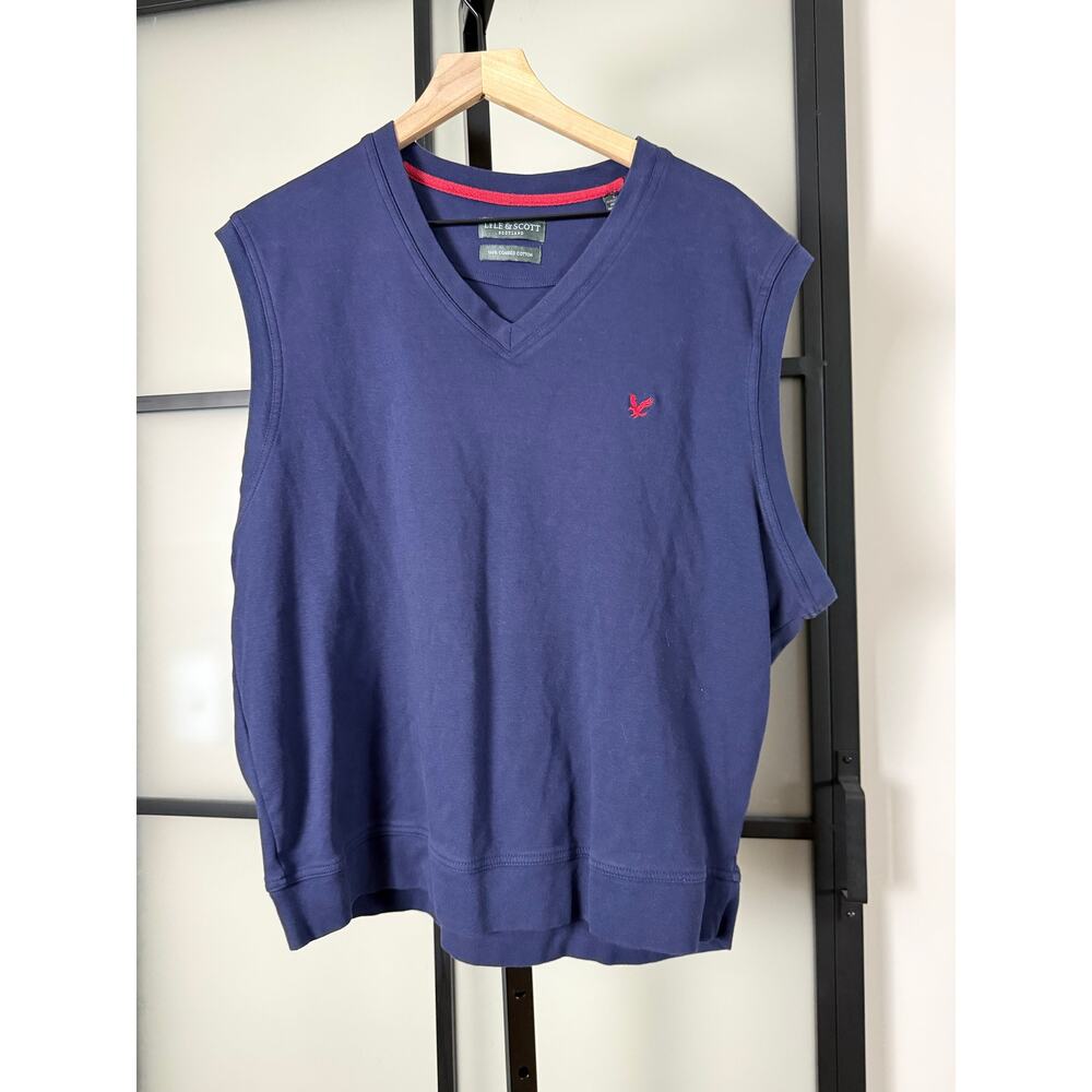 Lyle & Scott Combed Cotton Vest Size Large